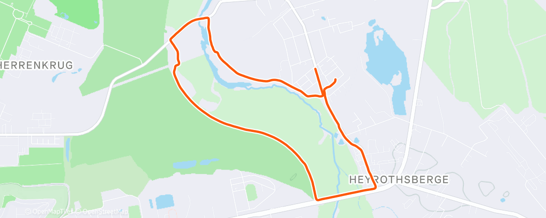 Map of the activity, Dauerlauf (Basis)