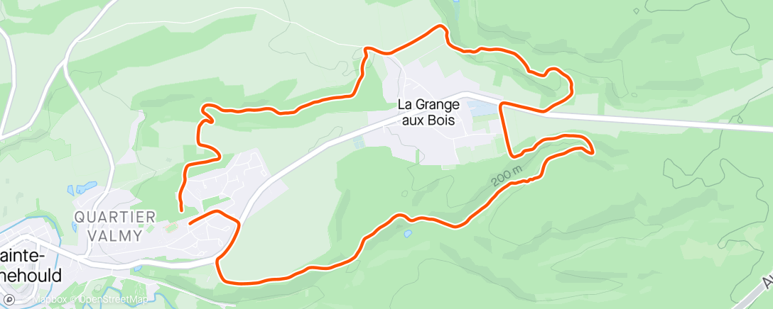 Map of the activity, P5️⃣ Trail du pays d’argonne ☀️🏃🏻‍♂️😍
