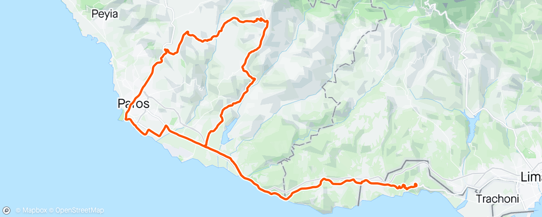 Map of the activity, Cyprus Day 11. The last ride: To the sun and back, standby… GO! 🥵🤯☠️