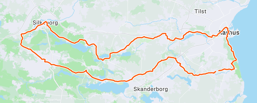 Map of the activity, God rolig langtur