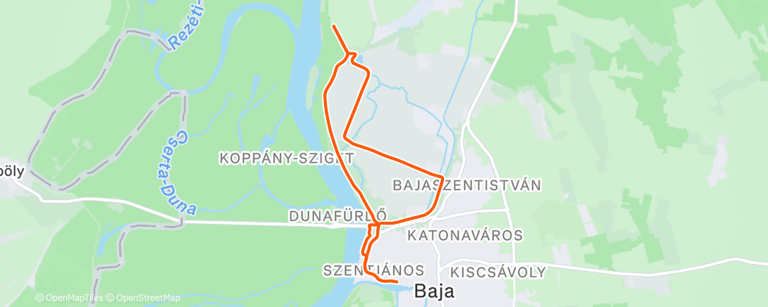 Map of the activity, Lunch Run