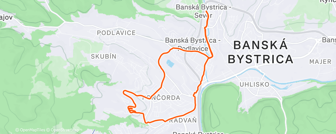 Peta aktivitas, Večernou Bystricou ❄️