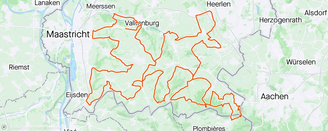 Map of the activity, Amstel Gold Race toertocht