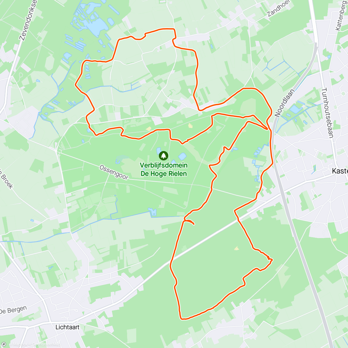 Map of the activity, LOW WANDELING