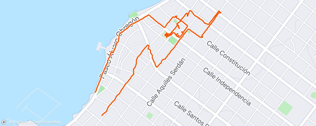 Mapa de la actividad, Morning Walk