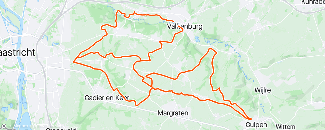 Mapa da atividade, Gravel fondo Valkenburg 32 ste 2 plaatsen te kort om te plaatsen bij de elite