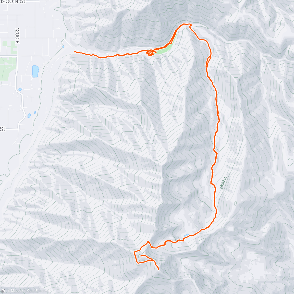 Mapa de la actividad (SF peak)