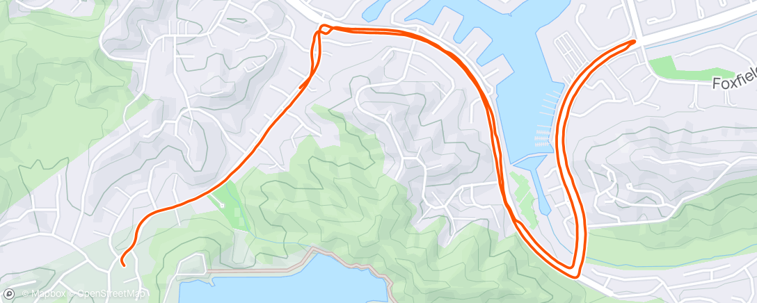 Map of the activity, Lunch Run Between Meetings