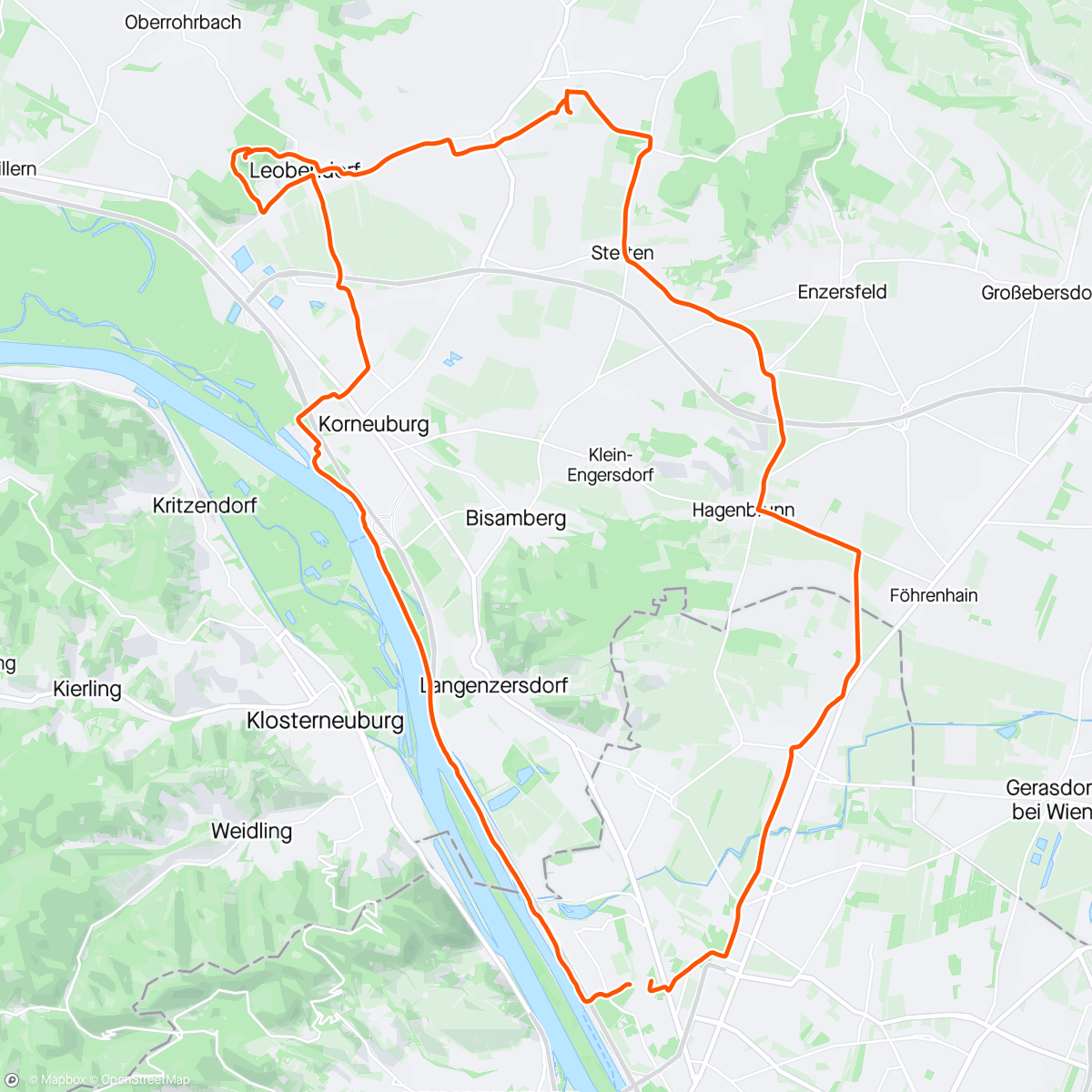 Mapa de la actividad (Kleinviertel)