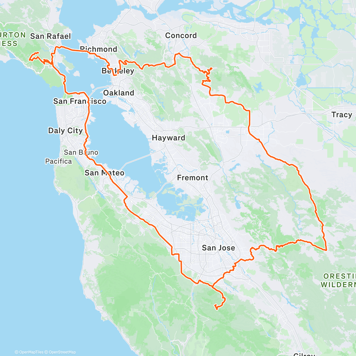 Map of the activity, 4 Summits