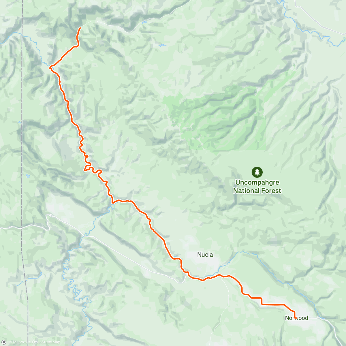 Map of the activity, Couch to 130 miles part 1