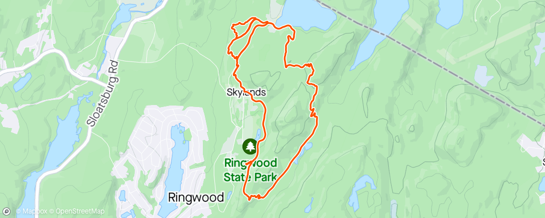 Map of the activity, Ringwood w Jim