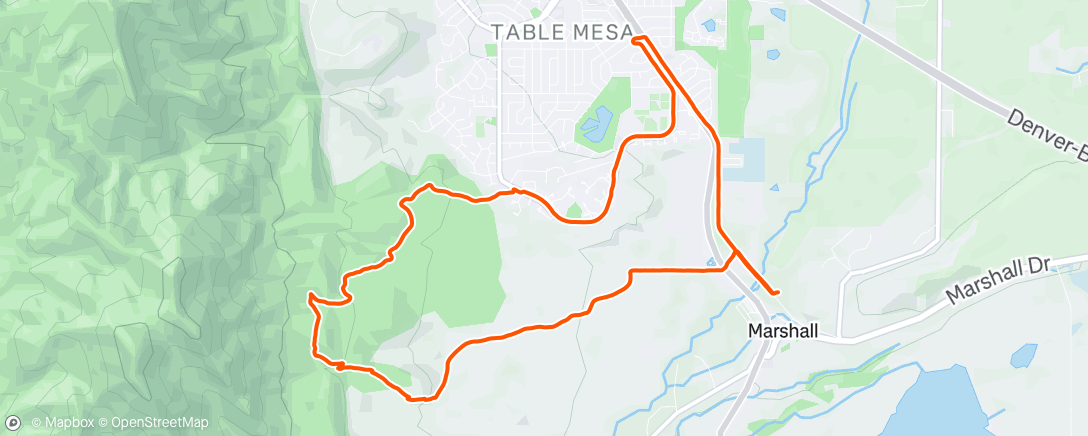 Mapa da atividade, Mesa/Blue Stem