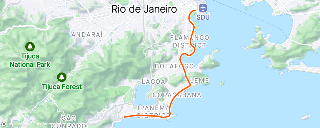 Map of the activity, Nog ziek...
ROUVY - Rio de Janeiro | Sprint Route | Brazil