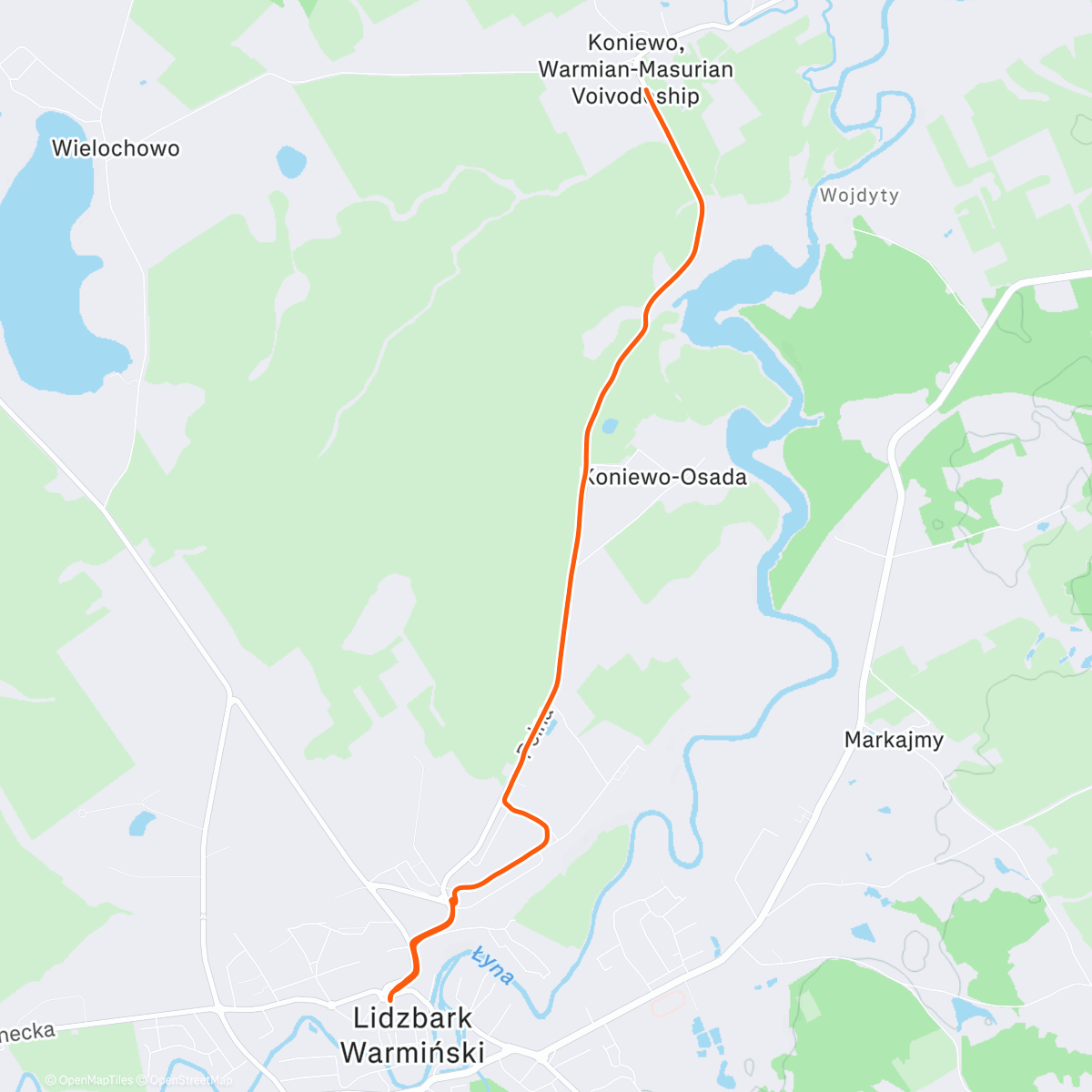 Map of the activity, Frozen Walk