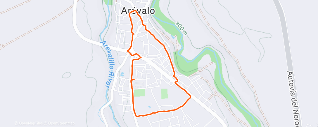 Map of the activity, Caminata de mañana