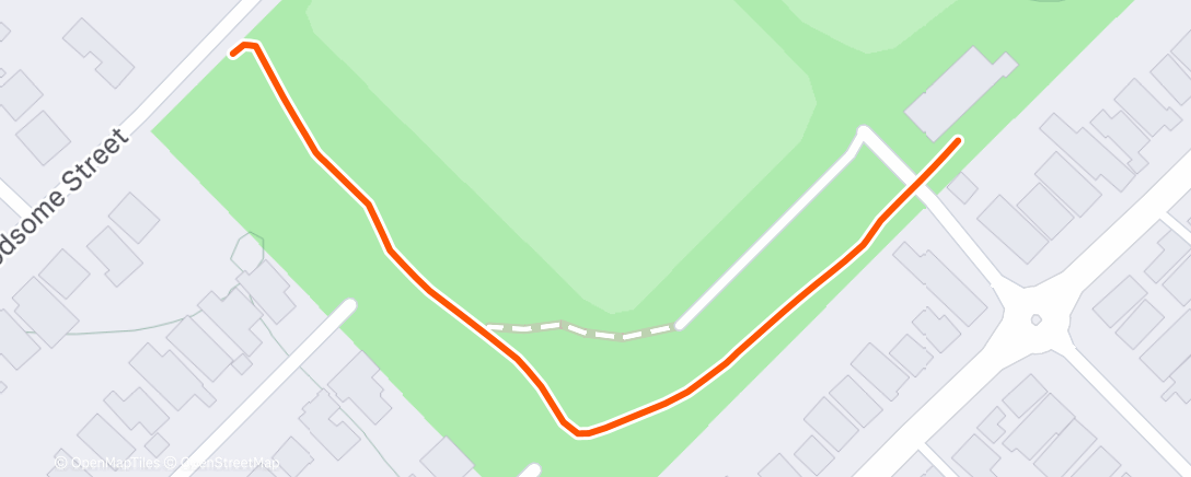 Map of the activity, Afternoon Walk