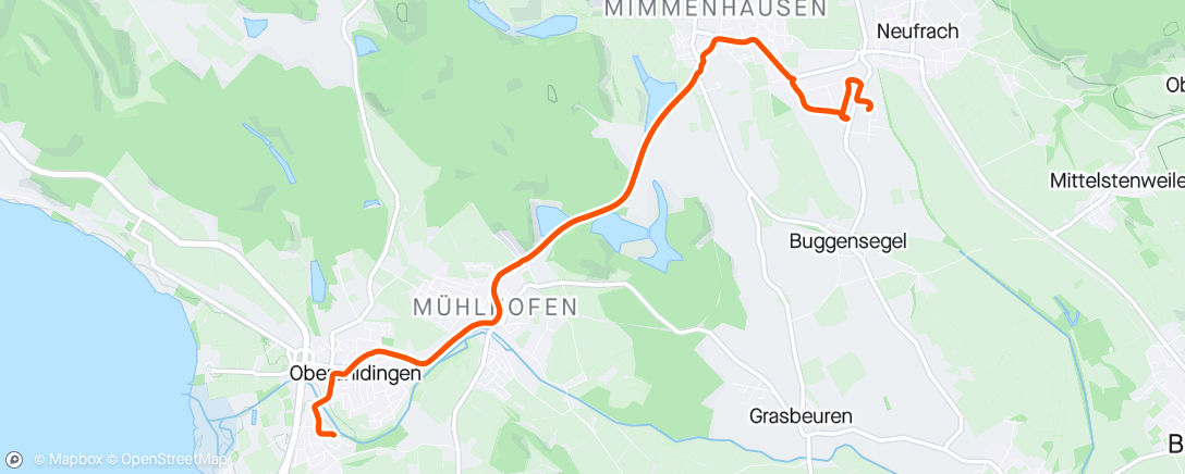Mappa dell'attività Radfahrt am Morgen