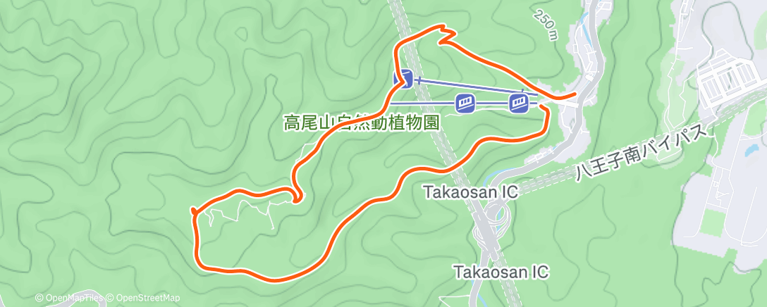 Map of the activity, 高尾山