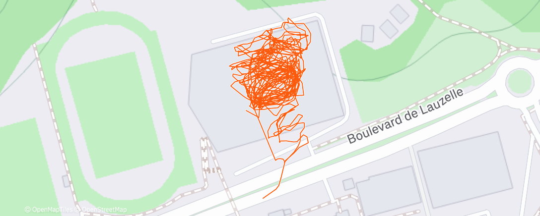 Map of the activity, Allure péri LT2 2x9'/5'