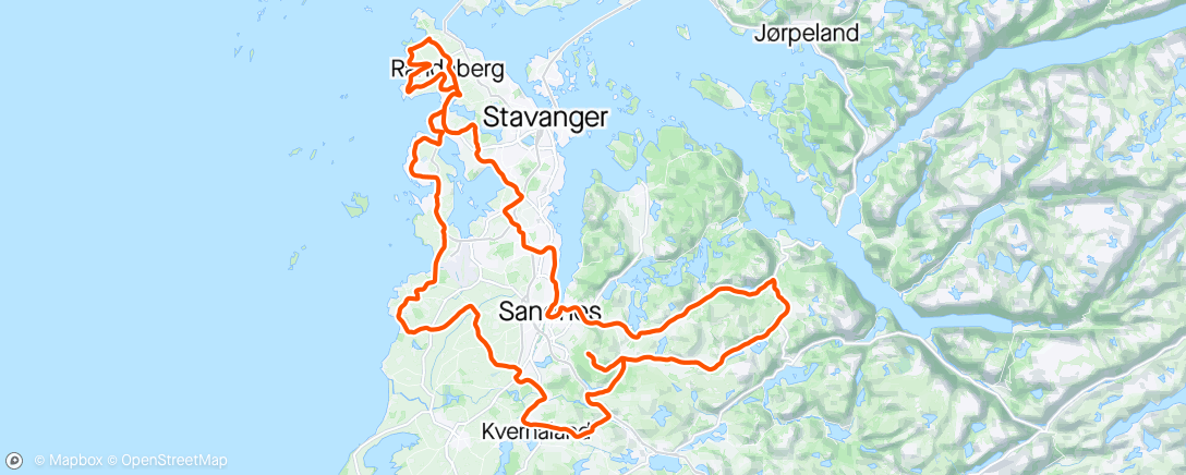 Map of the activity, Jæren Grand Fondo 2024