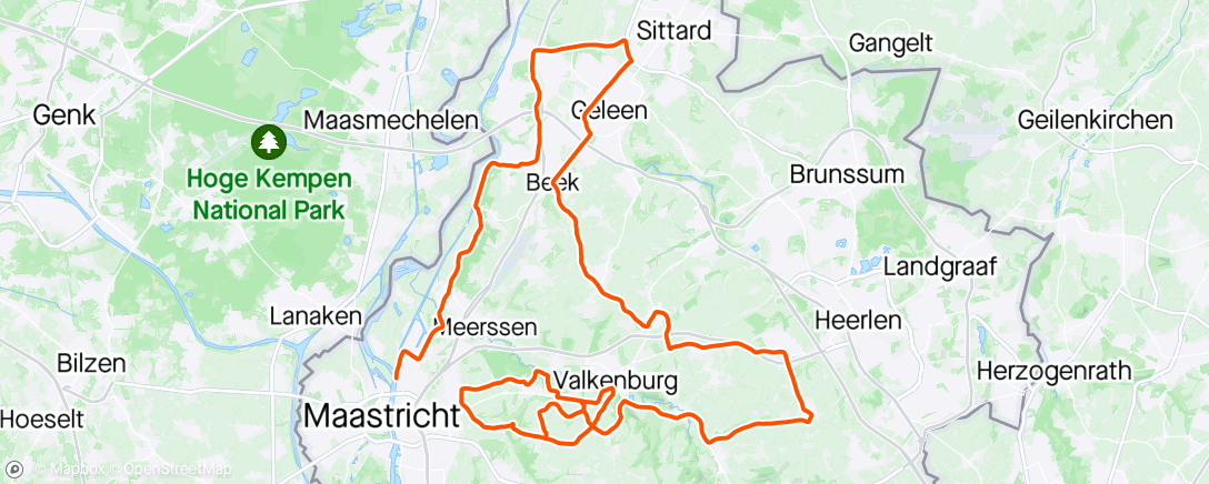 Map of the activity, Amstel Gold race 😍