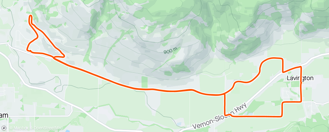 Map of the activity, Lavington Loop / Nasty Headwind Home