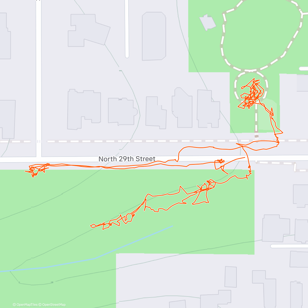 Map of the activity, Walk with Noah