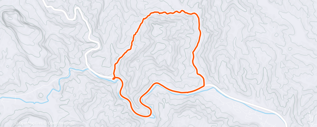 Map of the activity, Lunch Mountain Bike Ride