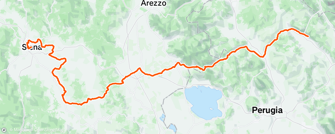 Map of the activity, Afternoon Ride