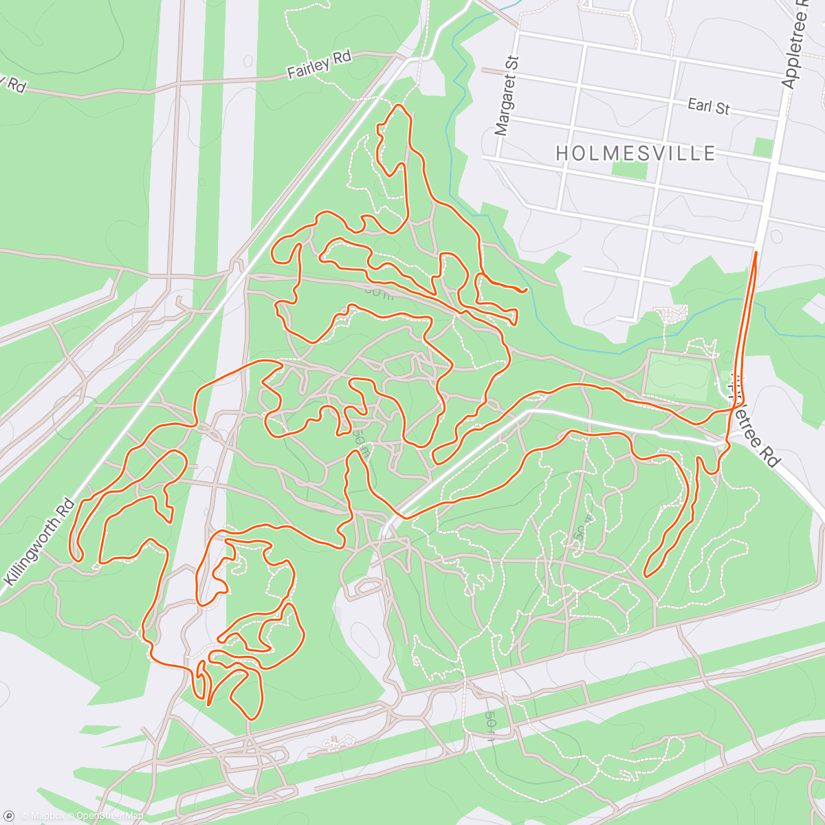 Map of the activity, Awesome little arvo spin until I got a flat and had to hit a NANG to get me out of there😵‍💫