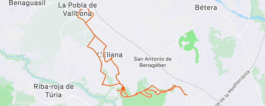 Карта физической активности (Bicicleta por la mañana)