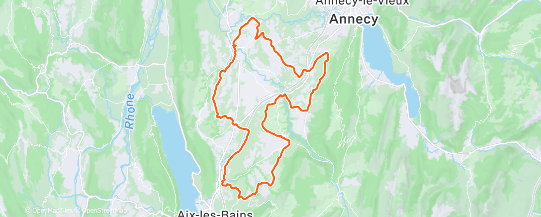 Map of the activity, Morning Ride