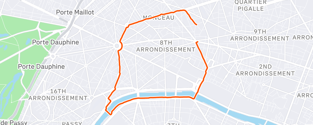 Map of the activity, J’ai pas l’temps
