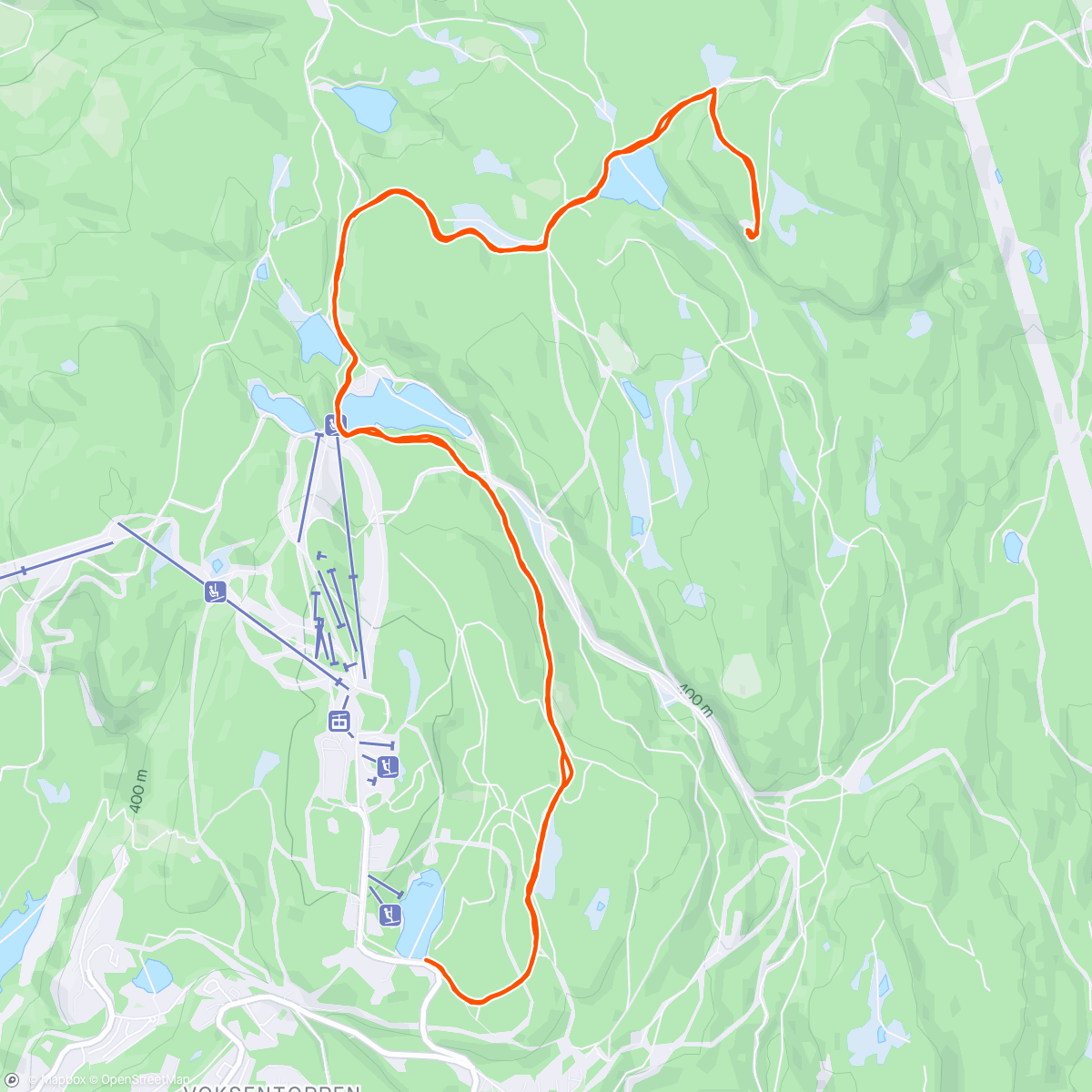 Map of the activity, Skjennungstua med Georg