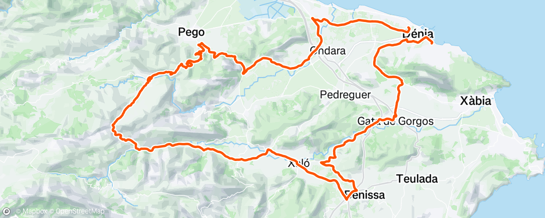 Map of the activity, Morning Ride
