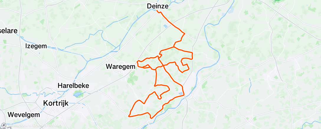 Map of the activity, Nokere Koerse 😤😵