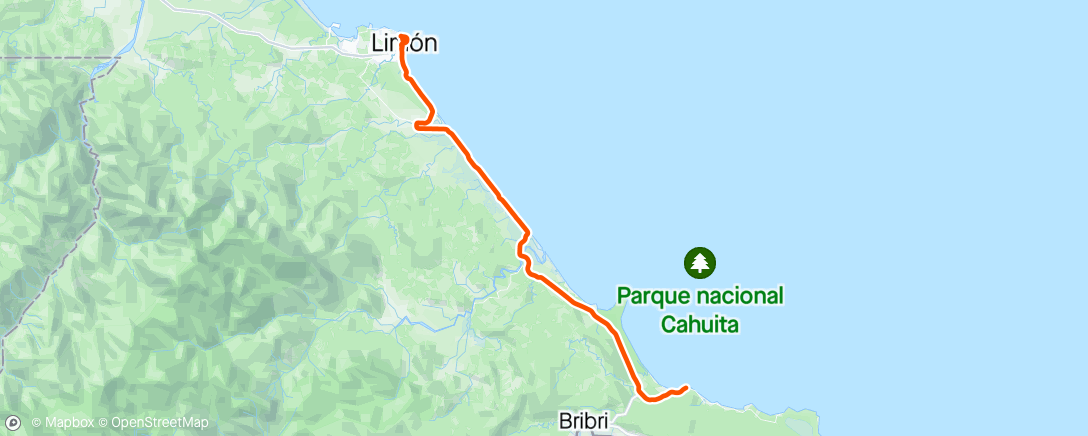 Map of the activity, Puerto Viejo, Limón 🌴