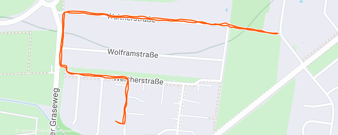 Map of the activity, Spaziergang am Nachmittag