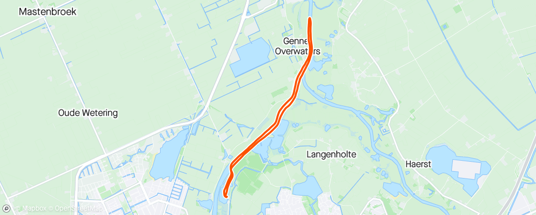 Map of the activity, Middagsessie boordroeien