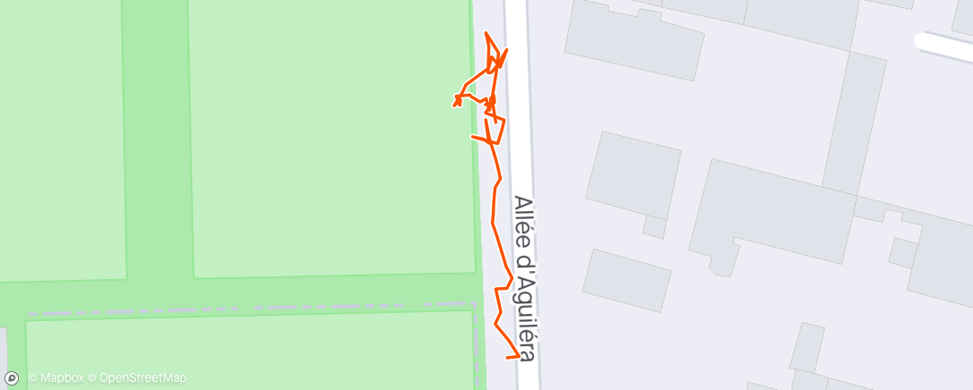 Mapa da atividade, Course à pied matinale