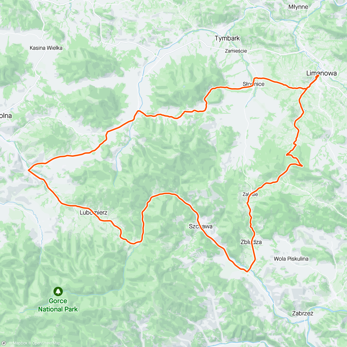 Map of the activity, Majóweczka 1/5