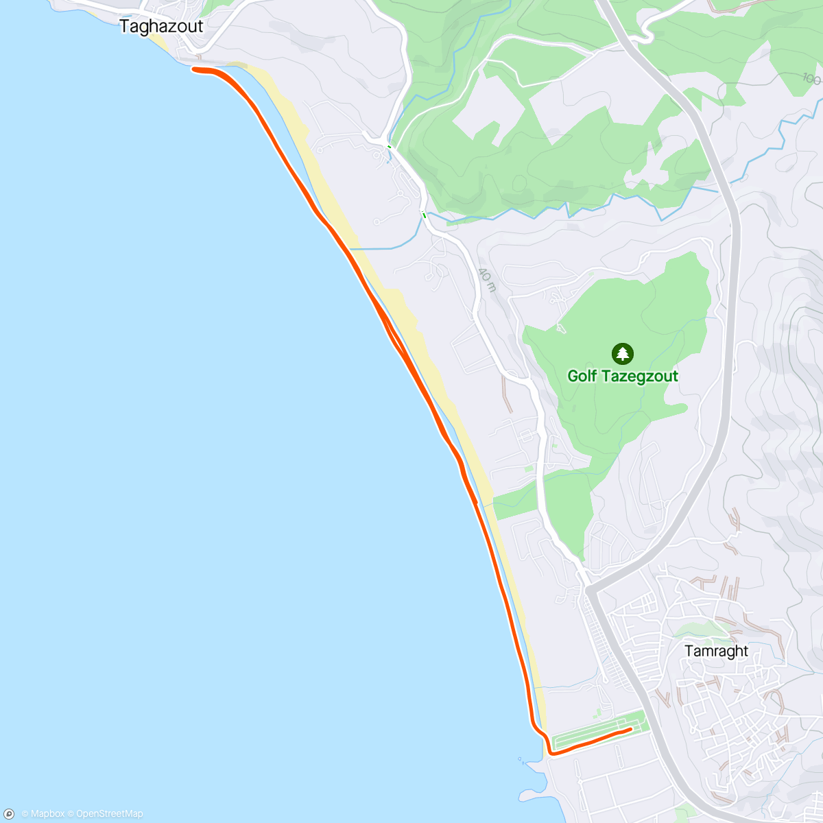 Map of the activity, Plaża nocą 🌚