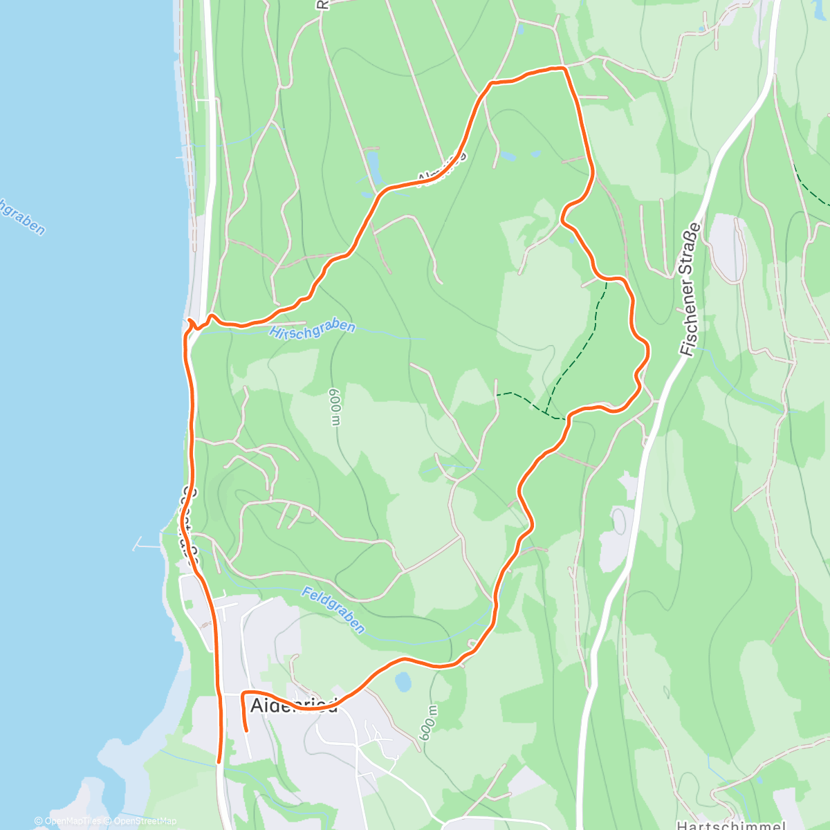 Map of the activity, cold ❄️ morning round
