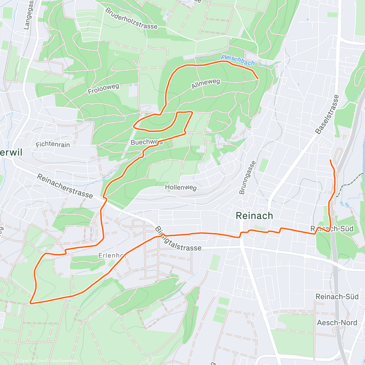 Карта физической активности (Afternoon Walk)