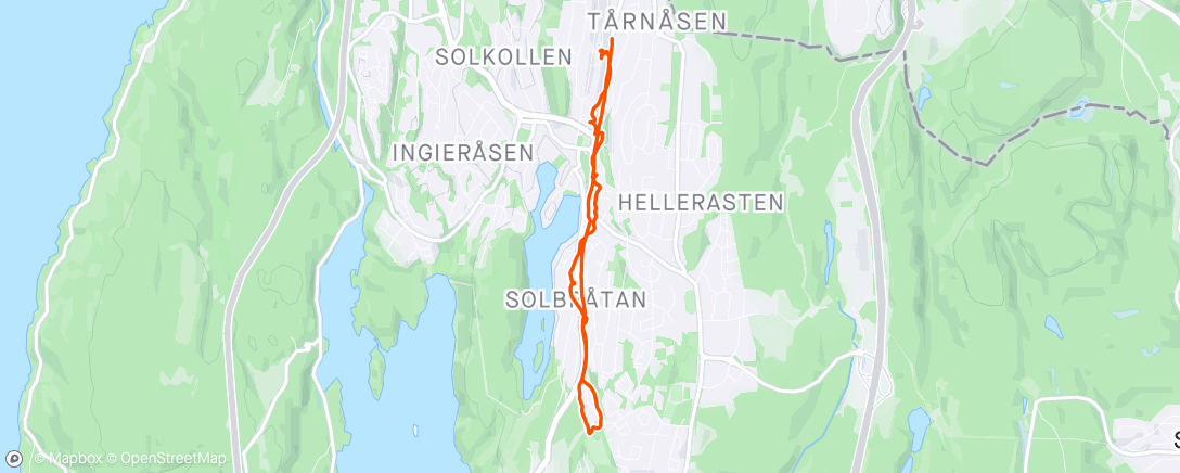 Map of the activity, 6K en søndagsmårran
