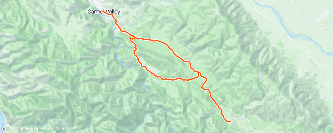 Map of the activity, Carmel Valley