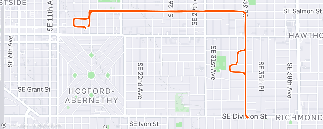 Map of the activity, Afternoon Ride