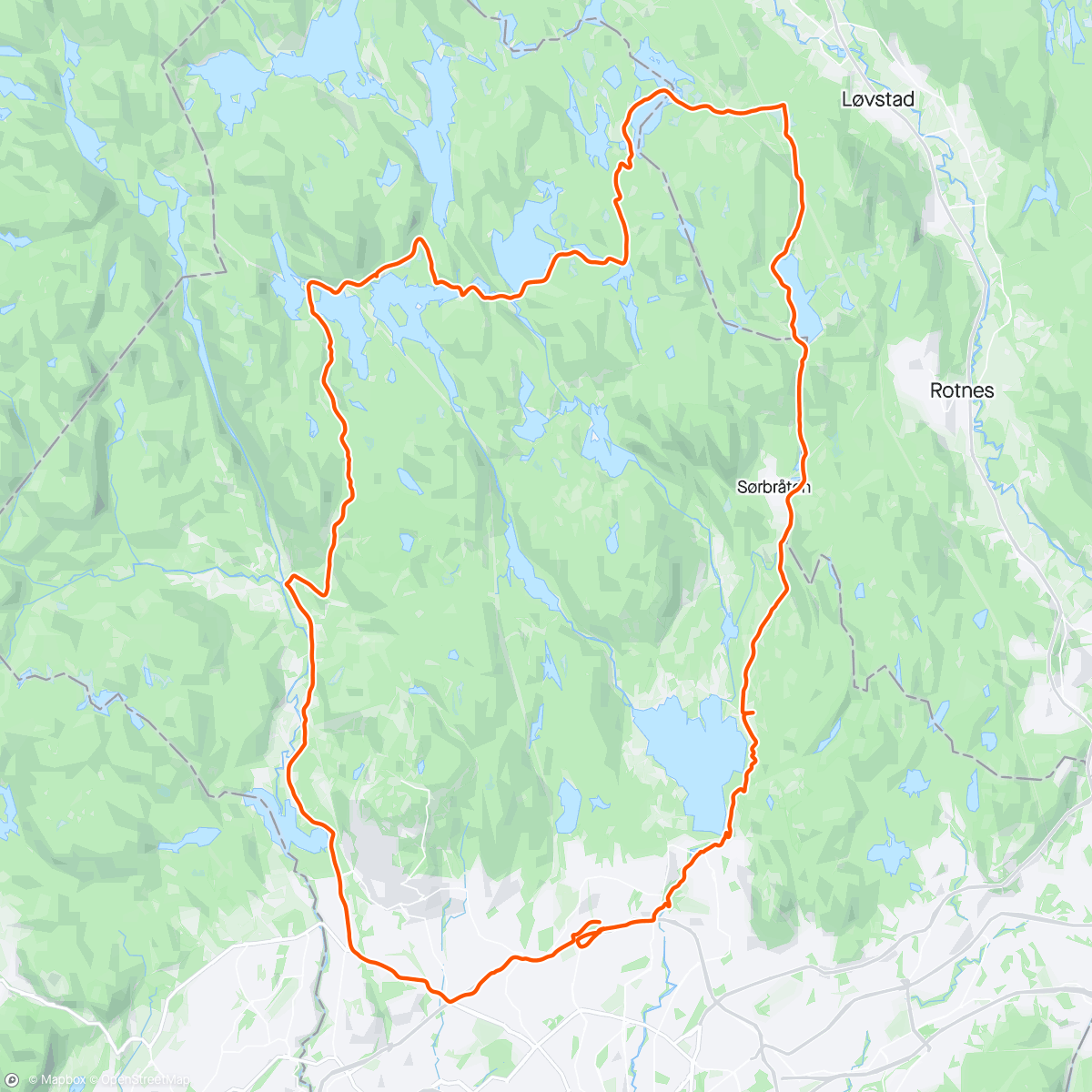 Map of the activity, Til Kikut med Jakob