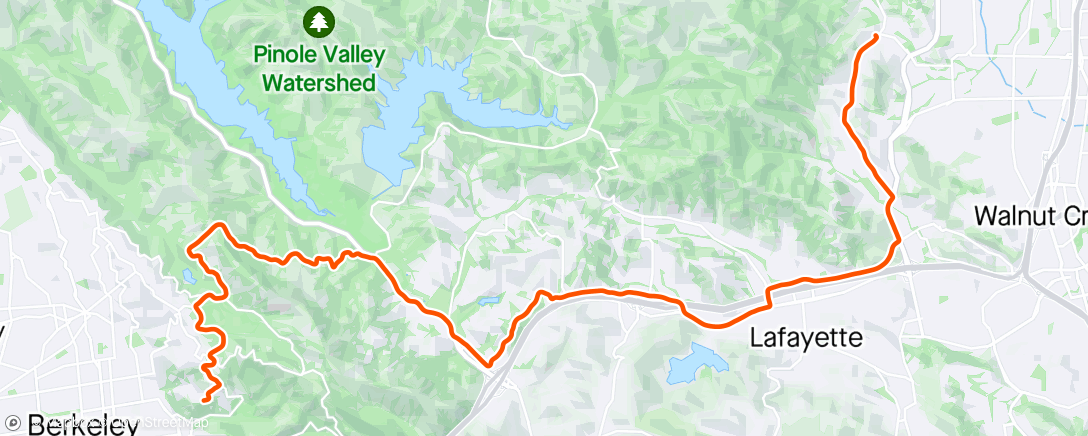 Map of the activity, Commute back.